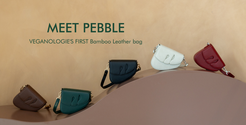 Meet Pebble - VEGANOLOGIE'S FIRST Bamboo Leather bag