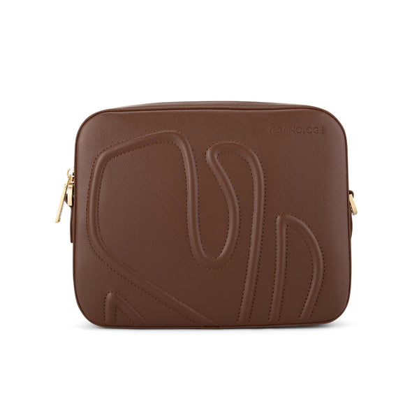 Maze Crossbody Bag - Chocolate