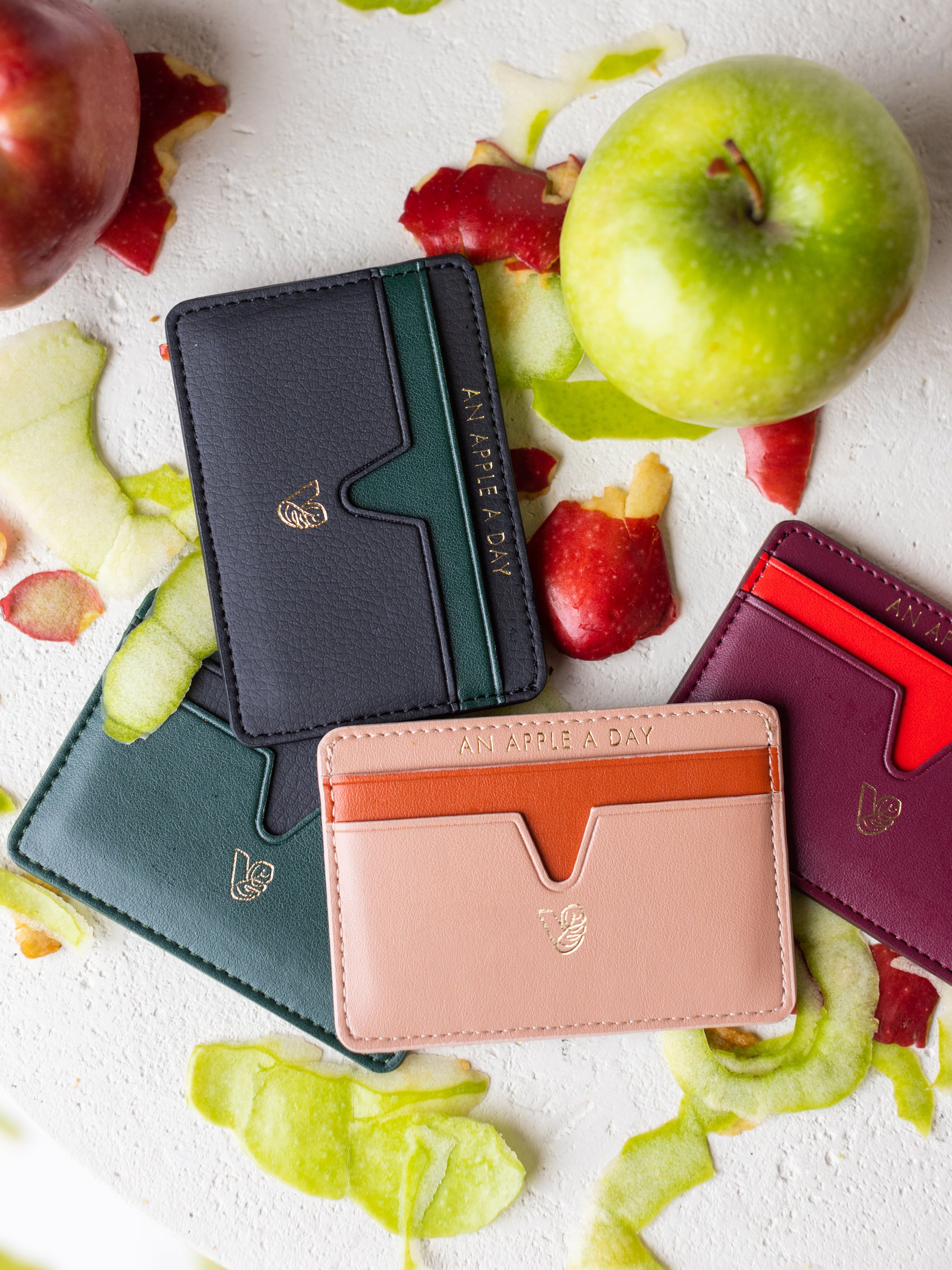 Cider Apple Leather Cardholder