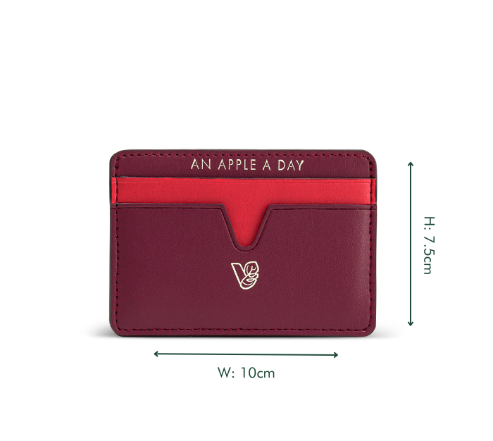 Cider Apple Leather Cardholder
